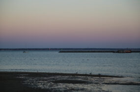Oean view at sunset